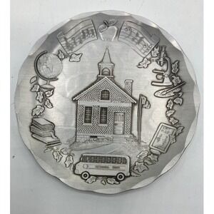 Wendell August Forged‎ Aluminum Schoolhouse Trinket Dish Handmade Vintage 4.5"